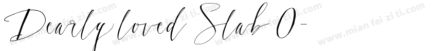 Dearly loved Slab O字体转换